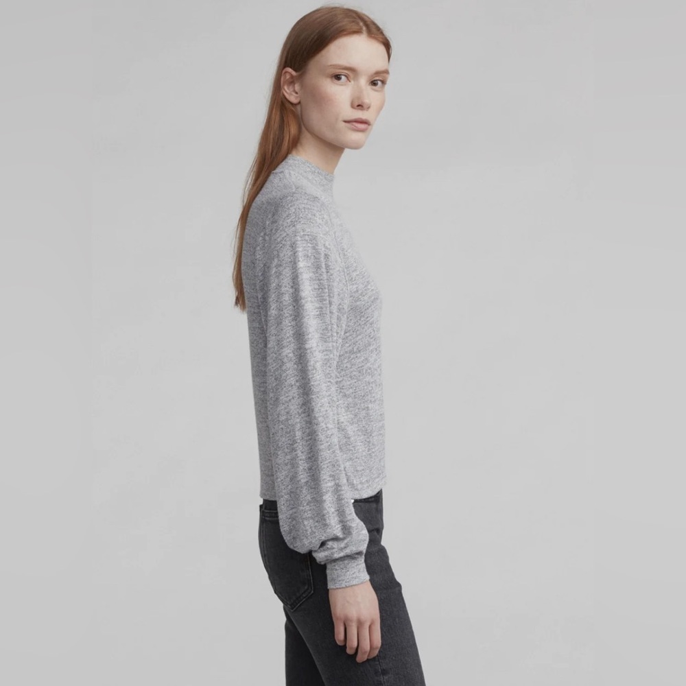 Rag & Bone Bigsby Long Sleeve Mock Neck Top in Heather Grey Size XS NWT $160.00 - Picture 6 of 13